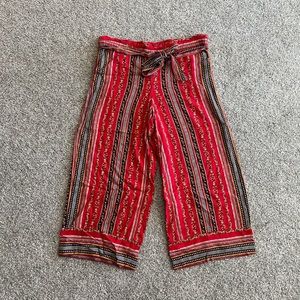 Loft Floral Wide Leg Pants